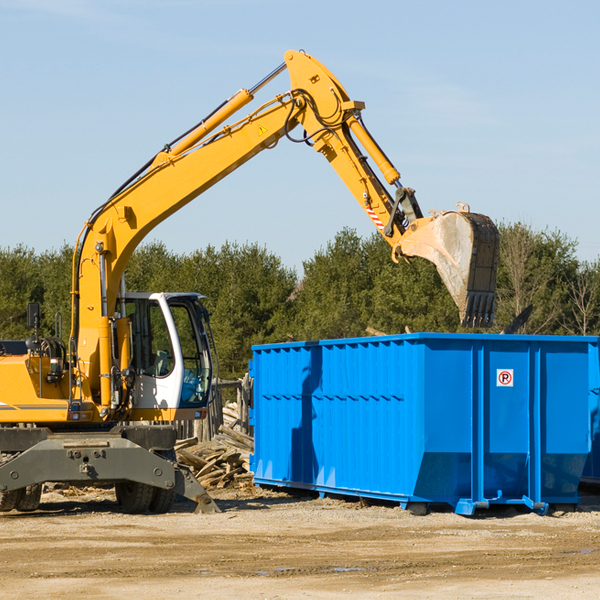 what size residential dumpster rentals are available in Sugar Creek WI